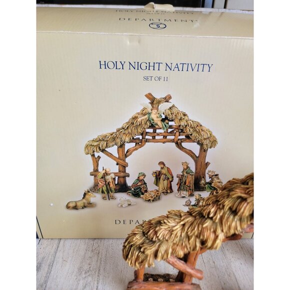 Dept 56 holy night nativity scene Xmas figure collectible decor set - Picture 14 of 14